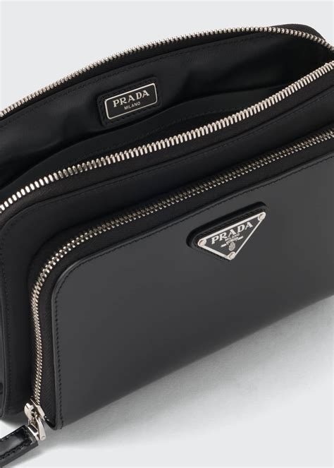 prada office bag men leather|Prada leather bag.